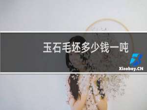玉石毛坯多少钱一吨