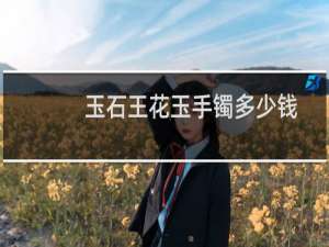 玉石王花玉手镯多少钱