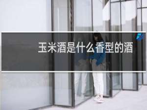 玉米酒是什么香型的酒