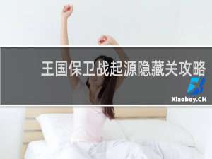 王国保卫战起源隐藏关攻略