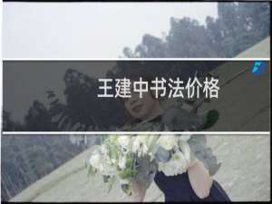 王建中书法价格