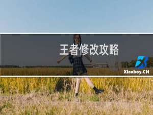 王者修改攻略