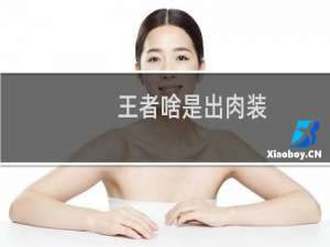 王者啥是出肉装