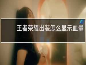 王者荣耀出装怎么显示血量