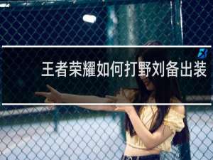 王者荣耀如何打野刘备出装