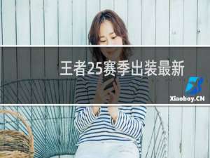 王者25赛季出装最新