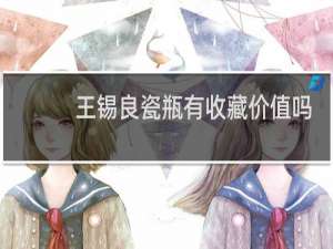 王锡良瓷瓶有收藏价值吗