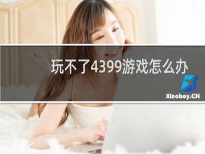 玩不了4399游戏怎么办