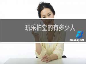 玩乐拍堂的有多少人