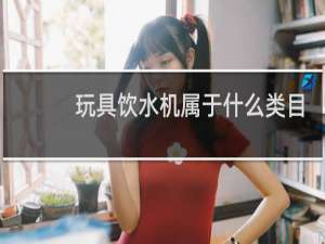 玩具饮水机属于什么类目