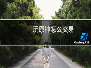 玩原神怎么交易