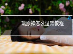 玩原神怎么退款教程