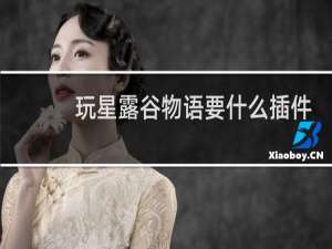 玩星露谷物语要什么插件