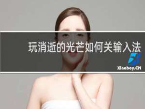 玩消逝的光芒如何关输入法