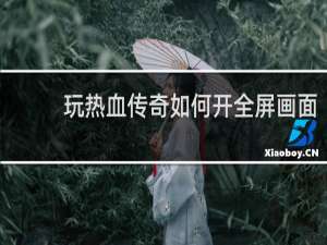 玩热血传奇如何开全屏画面