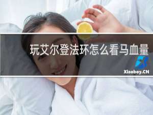 玩艾尔登法环怎么看马血量