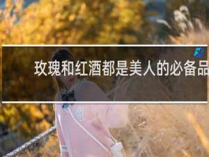 玫瑰和红酒都是美人的必备品
