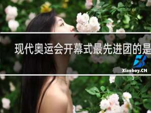 现代奥运会开幕式最先进团的是谁