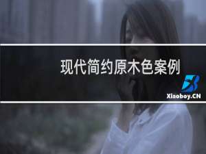 现代简约原木色案例