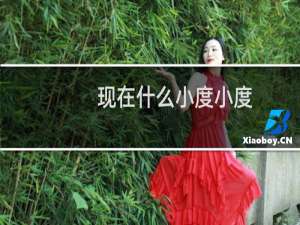 现在什么小度小度