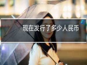 现在发行了多少人民币