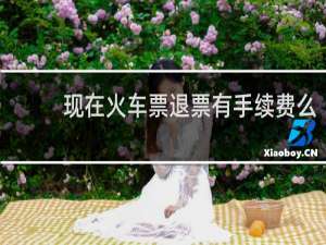 现在火车票退票有手续费么