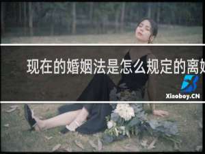 现在的婚姻法是怎么规定的离婚