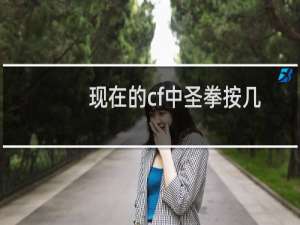 现在的cf中圣拳按几