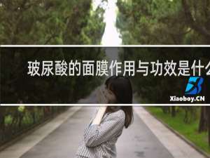 玻尿酸的面膜作用与功效是什么