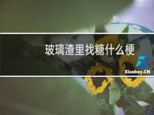 玻璃渣里找糖什么梗