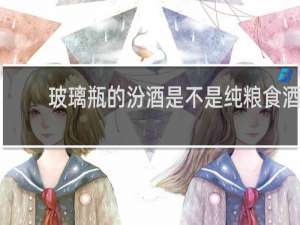 玻璃瓶的汾酒是不是纯粮食酒