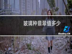 玻璃种翡翠值多少