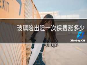 玻璃险出险一次保费涨多少