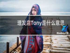 理发店Tony是什么意思