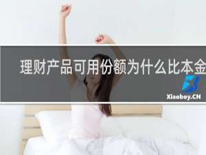 理财产品可用份额为什么比本金少