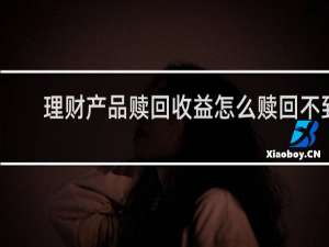 理财产品赎回收益怎么赎回不到