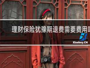 理财保险犹豫期退费需要费用吗