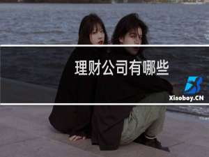理财公司有哪些