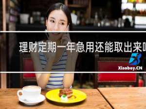 理财定期一年急用还能取出来吗