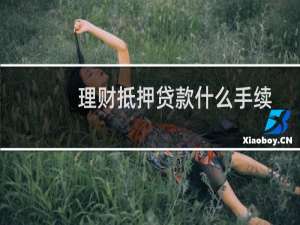 理财抵押贷款什么手续