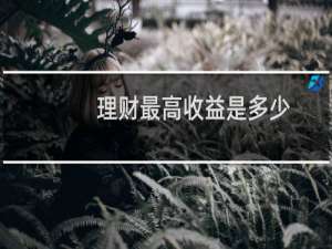 理财最高收益是多少