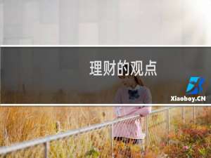 理财的观点