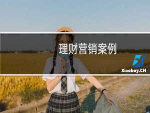 理财营销案例
