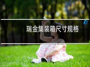 瑞金集装箱尺寸规格