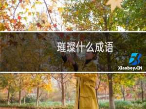 璀璨什么成语