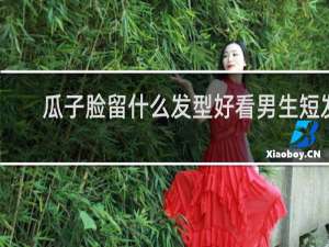 瓜子脸留什么发型好看男生短发