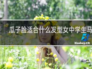 瓜子脸适合什么发型女中学生马尾