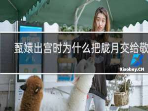 甄嬛出宫时为什么把胧月交给敬妃