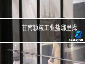 甘南颗粒工业盐哪里找