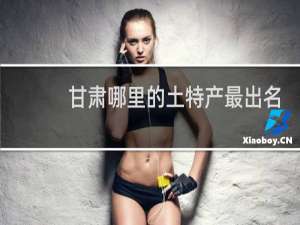 甘肃哪里的土特产最出名
